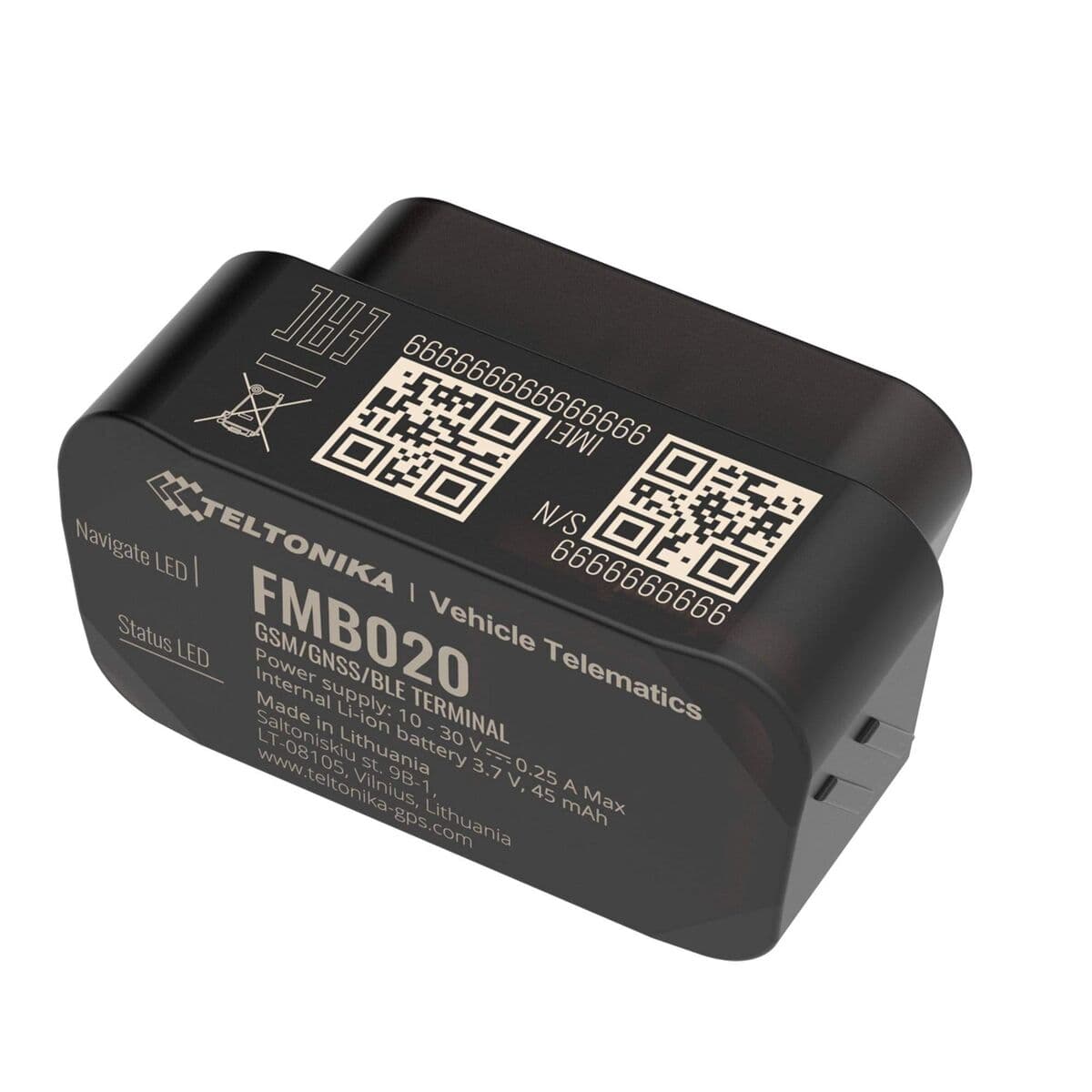 GPS-Suchgerät Teltonika FMB020 Schwarz