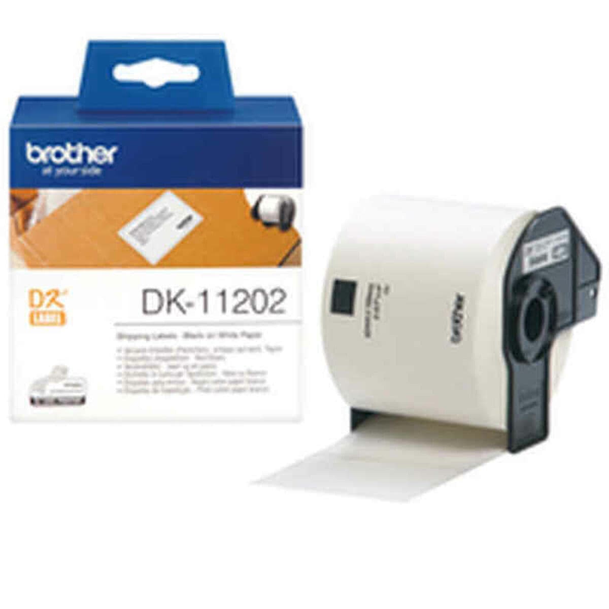 Drucker-Etiketten Brother DK11202 Weiß Schwarz (1 Stück)