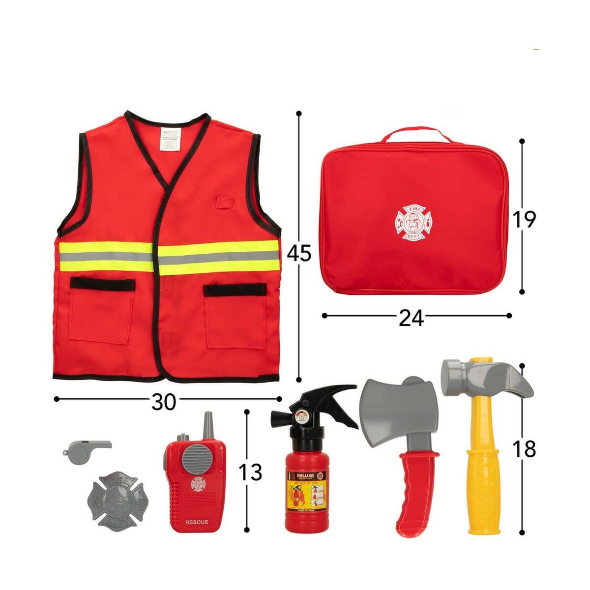 Feuerwehr-Set Colorbaby Power Action! 8 Stücke