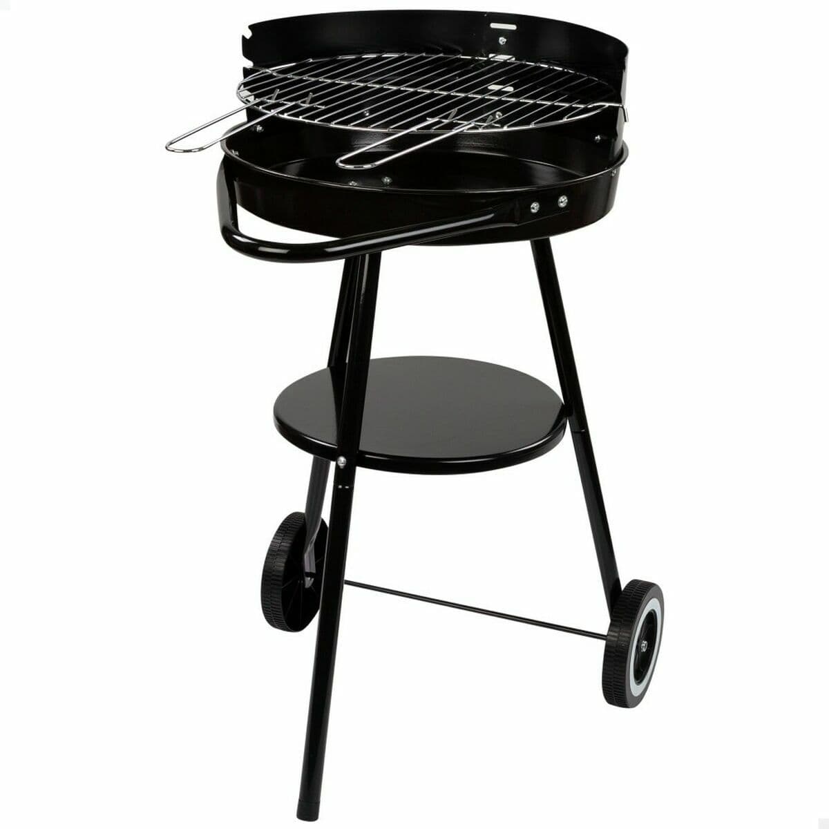 Holzkohlegrill mit Rädern Aktive Schwarz (Restauriert B)