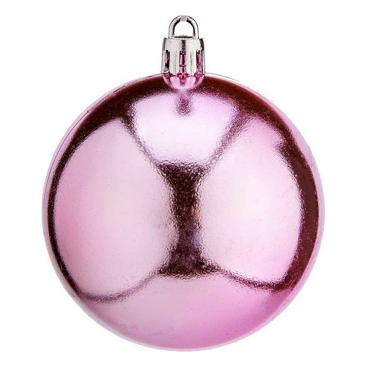 Weihnachtsbaumkugeln Krist+ K1912476-4 Rosa Kunststoff Ø 7 cm 12 Stück