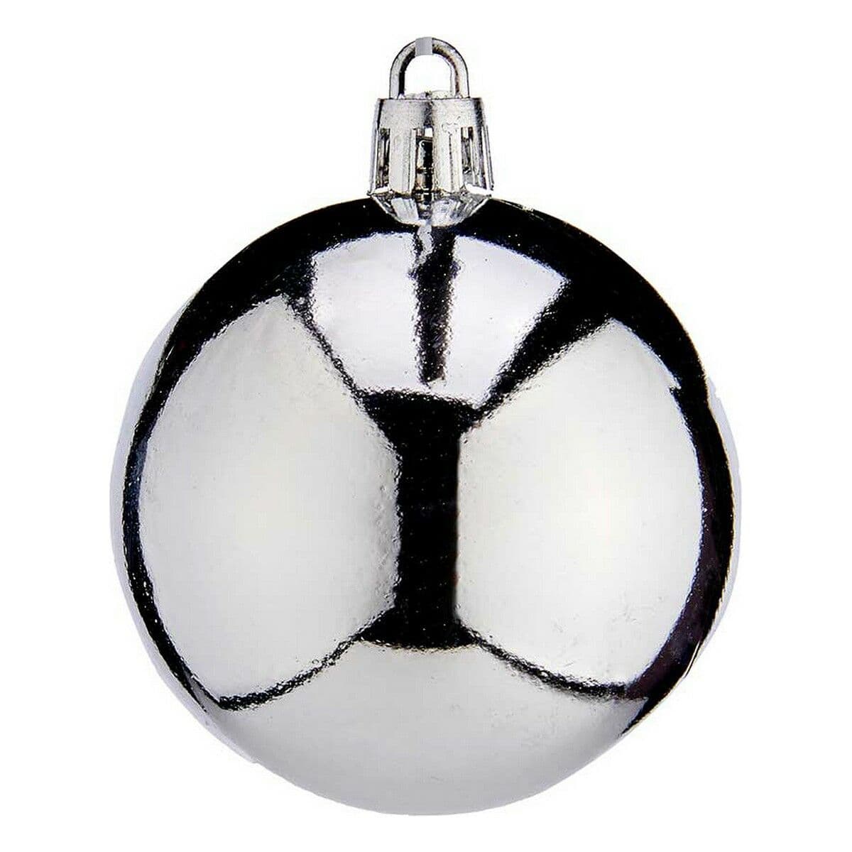 Weihnachtsbaumkugeln Krist+ K1912477-3 Silberfarben Kunststoff Ø 6 cm 24 Stück