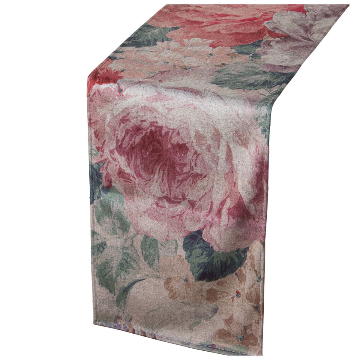 Tischläufer Alexandra House Living Rosa Textil Samt blumig