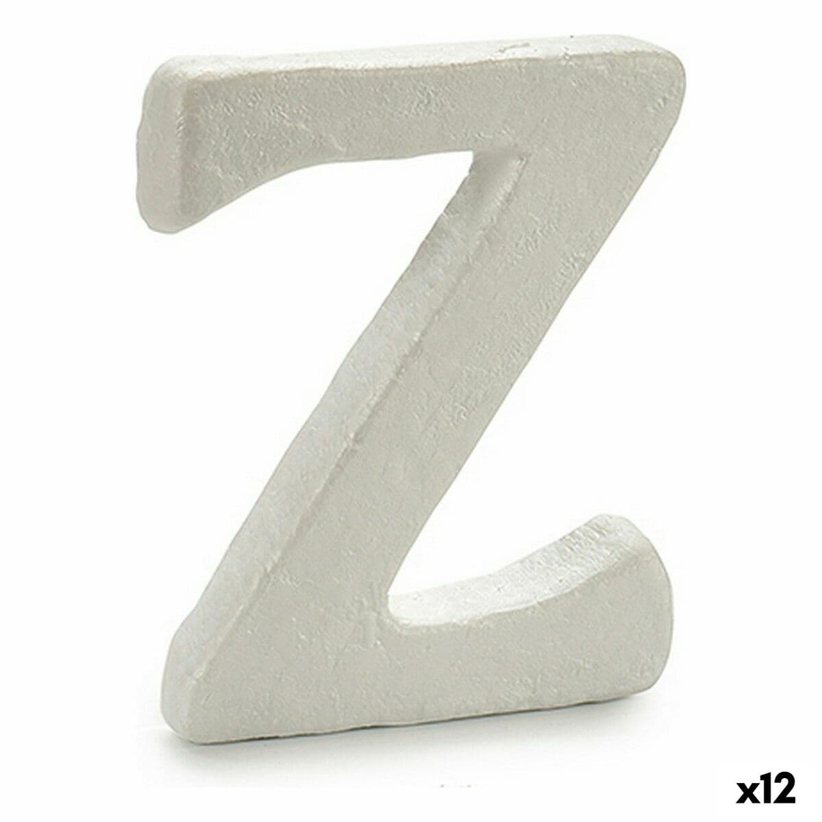 Buchstabe Pincello Z Weiß polystyrol (12 Stück)