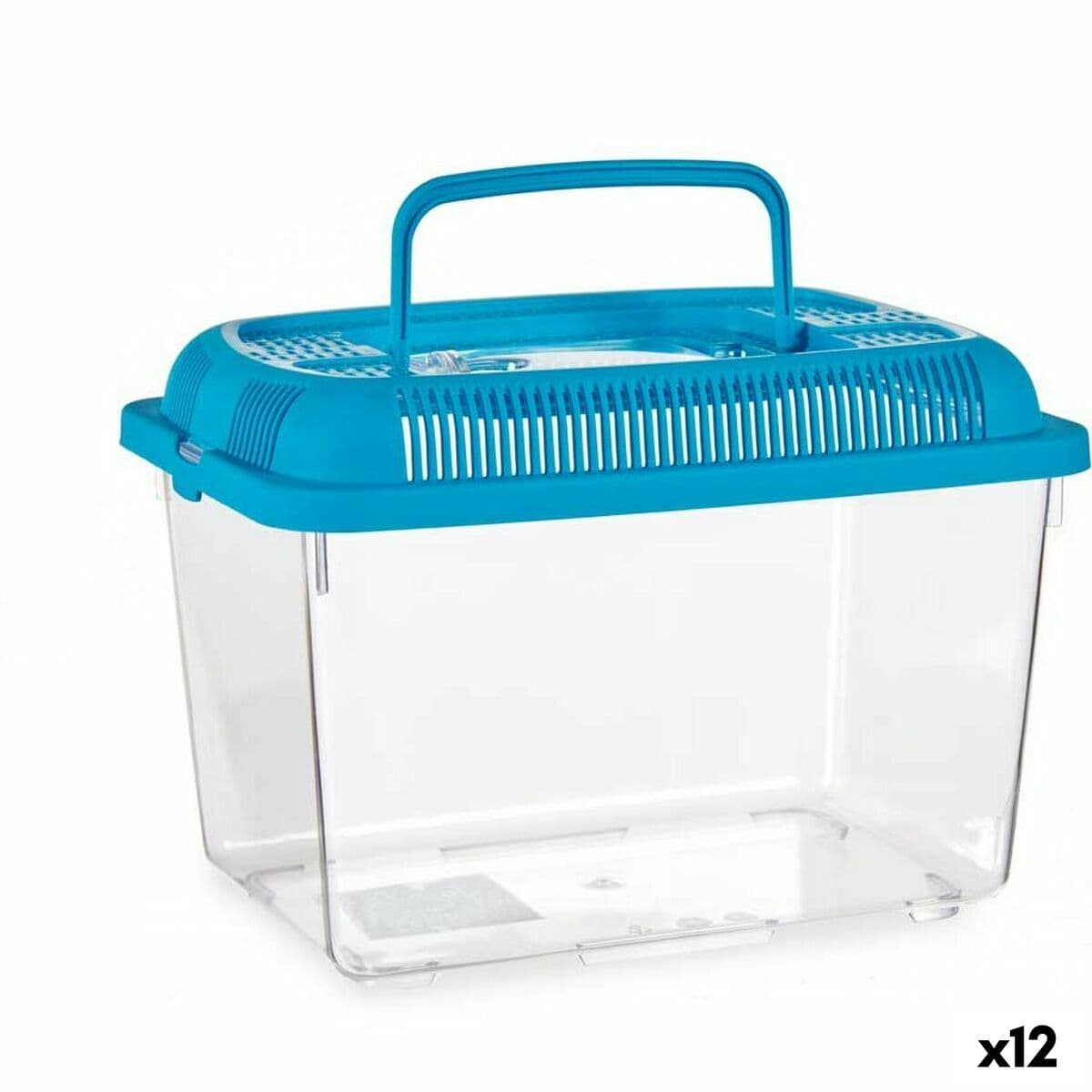 Fischbecken Mascow Blau Kunststoff 3 L 17 x 16 x 24 cm Mit Griff Mittel (12 Stück)