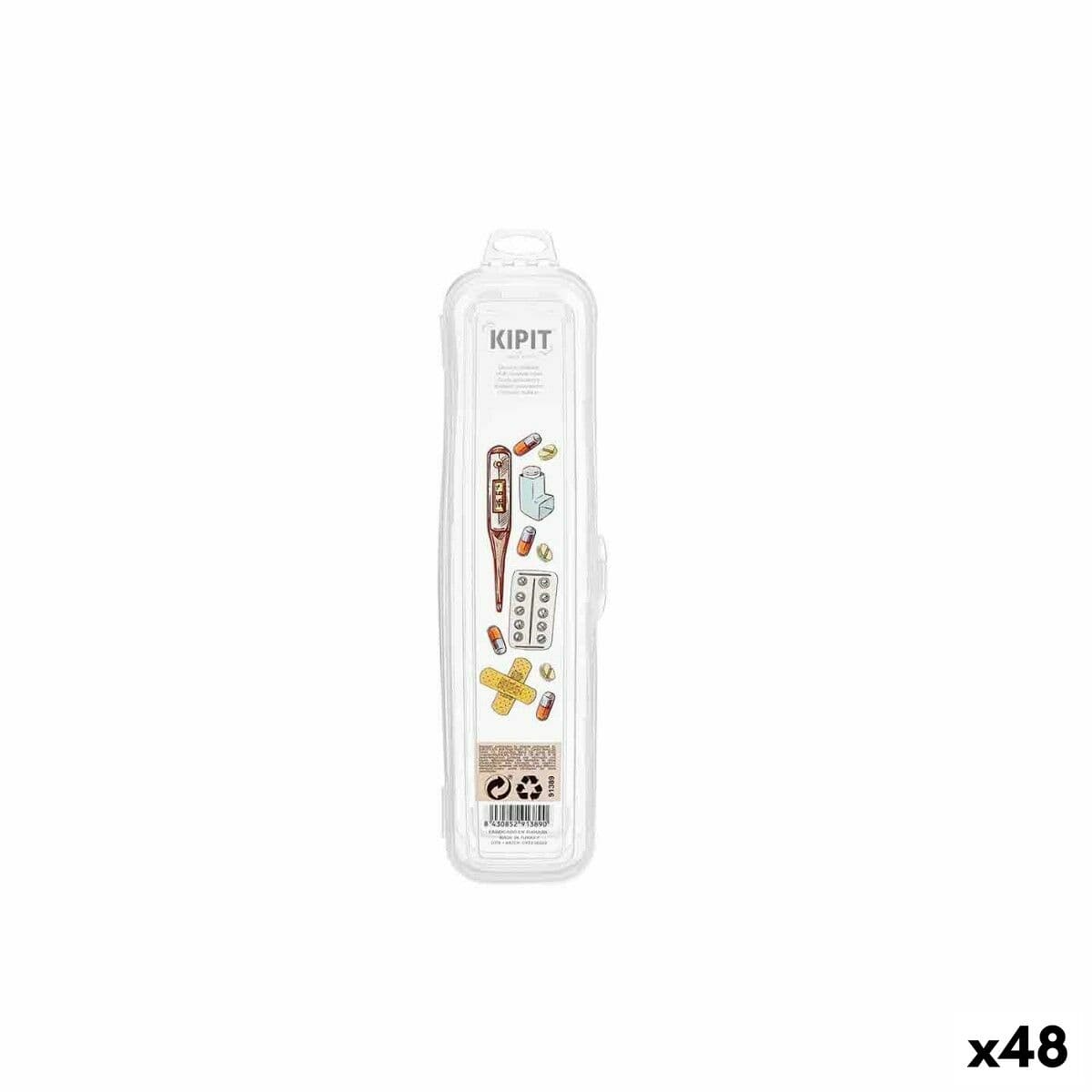 Etüie Kipit Durchsichtig Unterwegs Erste-Hilfe-Set (48 Stück)