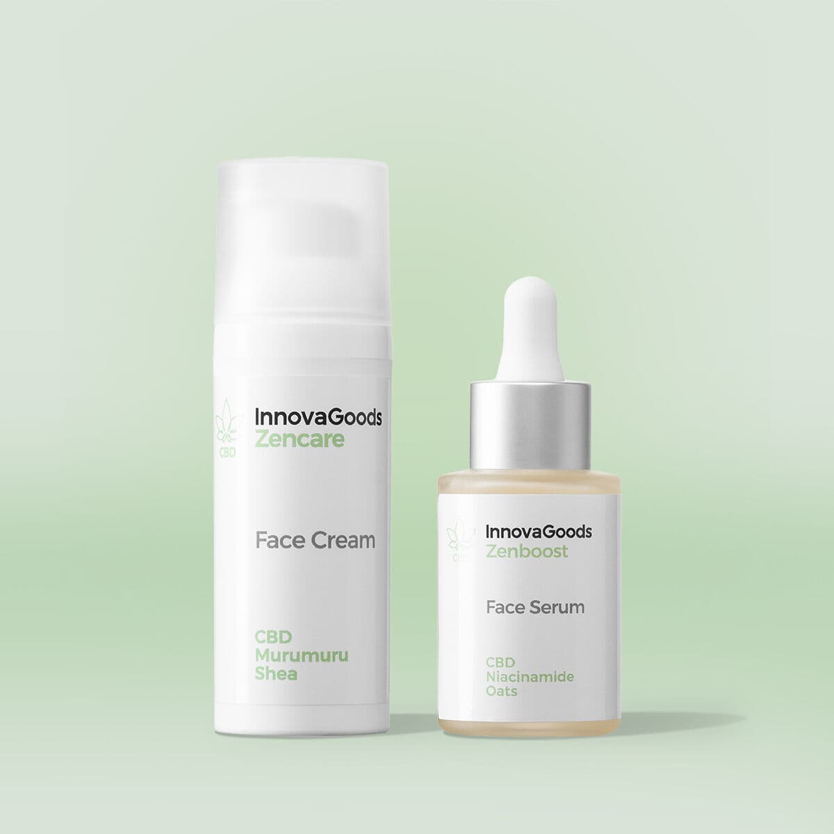Doppel-Pack Feuchtigkeitspflege Gesicht CBD InnovaGoods
