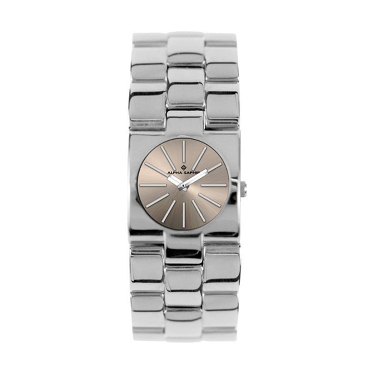 Unisex-Uhr Alpha Saphir 271K Beige Silberfarben