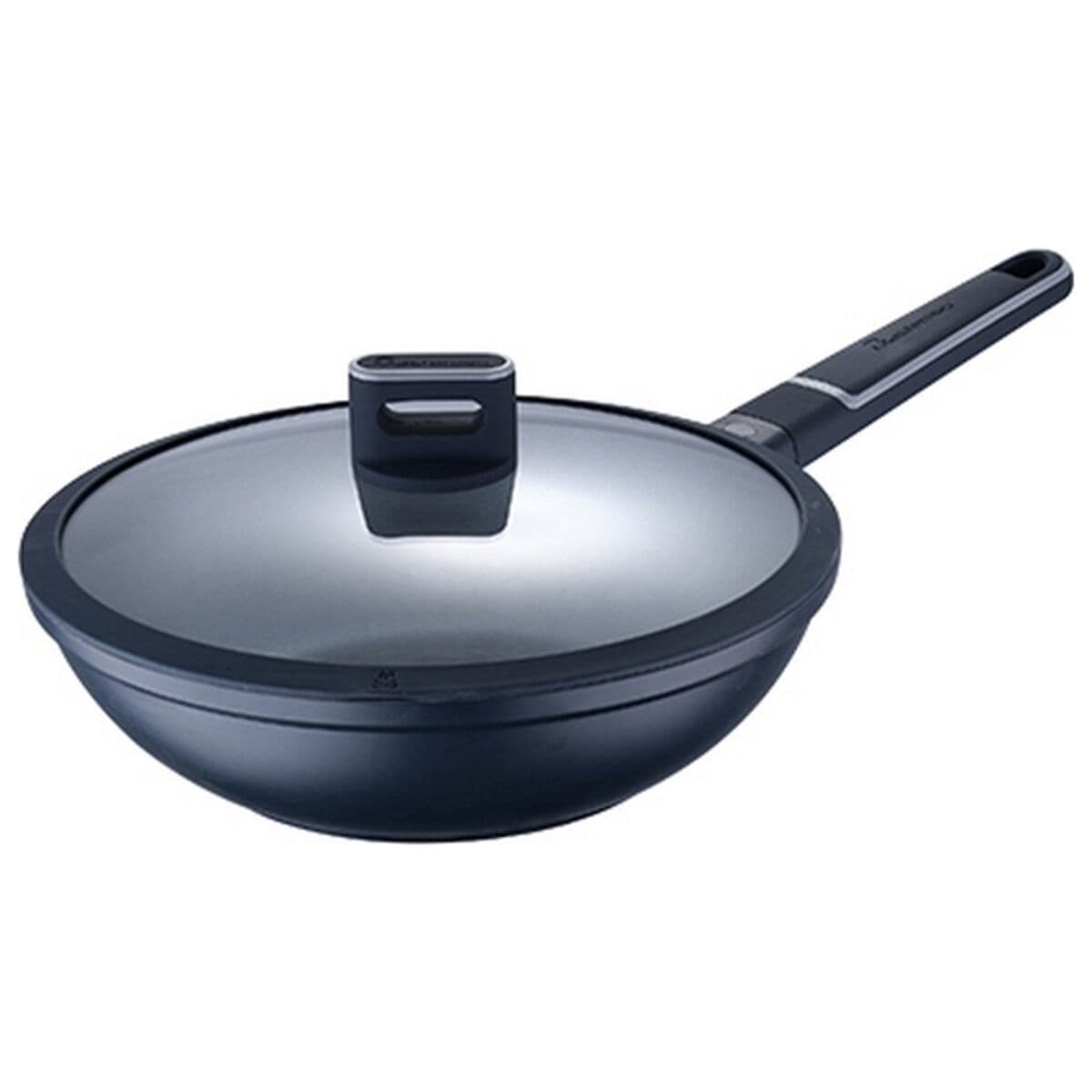 Wok Pfanne Masterpro Indigo Schwarz Aluminium (Ø 28 cm)