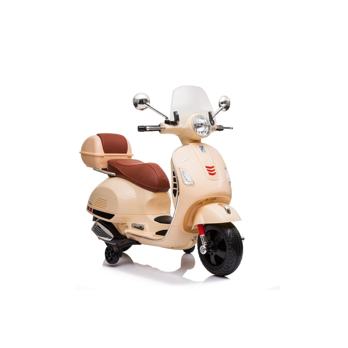 Kinder-Elektro-Roller RunRunToys Vespa Braun 12V
