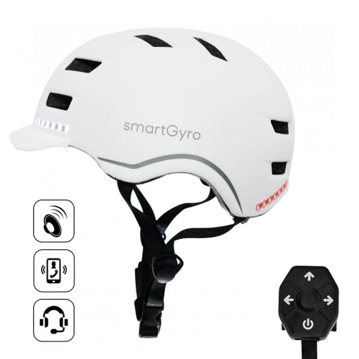 Helm für Elektroroller Smartgyro SMART PRO Weiß (Restauriert A)