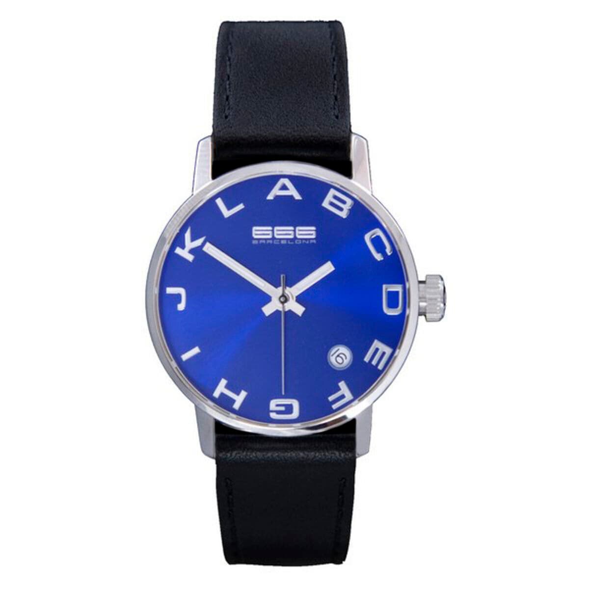 Unisex-Uhr 666 Barcelona 666-274 Schwarz (Ø 35 mm)