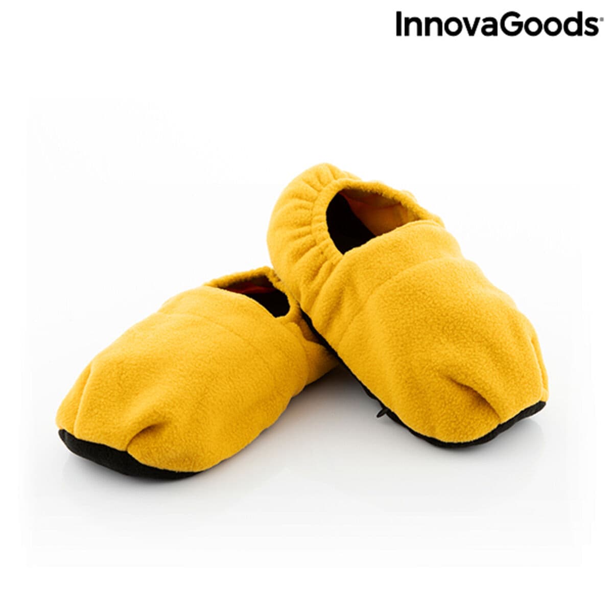 Hausschuhe Mikrowellenwärmbar InnovaGoods Senf