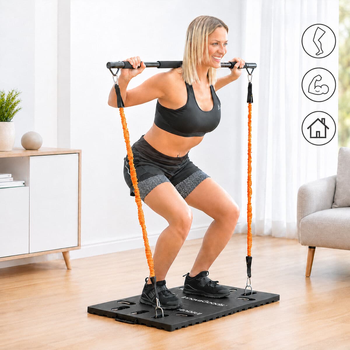 Integriertes tragbares Trainingssystem mit Übungsanleitung Gympak Max InnovaGoods