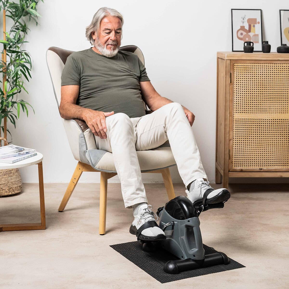 Statischer Pedaltrainer für Arme und Beine mit Matte Velora 2100 InnovaGoods